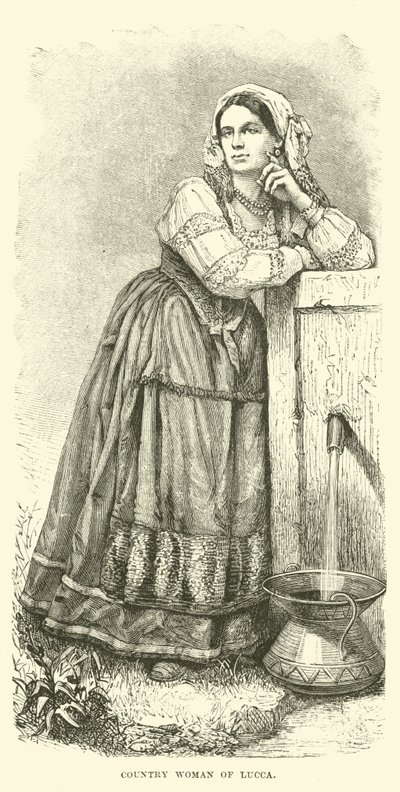 Venkovská žena z Luccy od English School