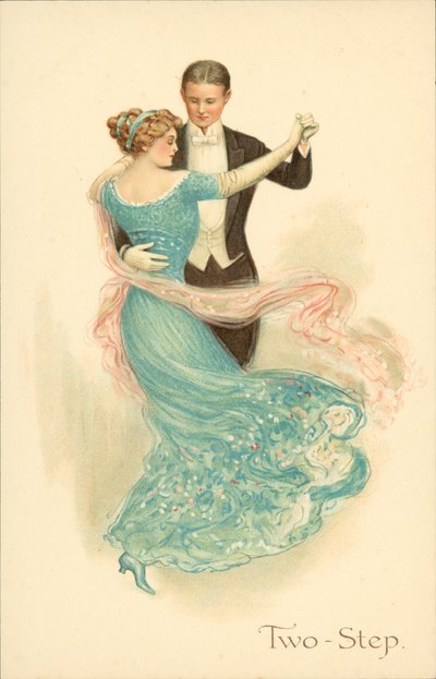 Pár tančící Two-Step (chromolit) od English School