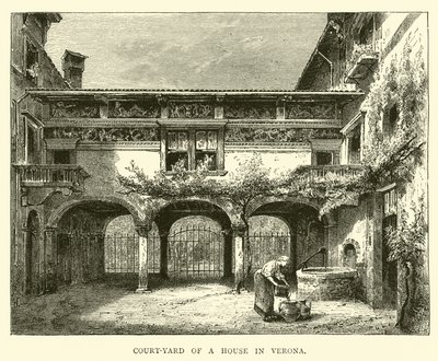 Nádvoří domu ve Veroně od English School
