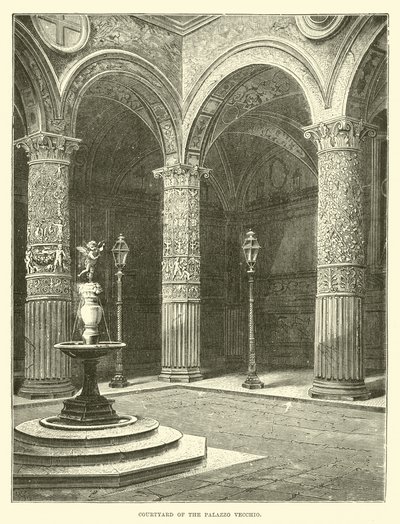 Nádvoří Palazzo Vecchio od English School