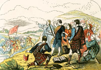 Covenanters napadeni královými vojsky od English School