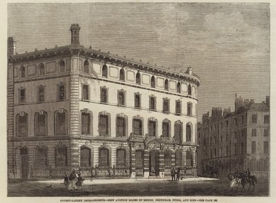 Vylepšení Covent Garden - Nové aukční síně pánů Debenham, Storr and Sons od English School