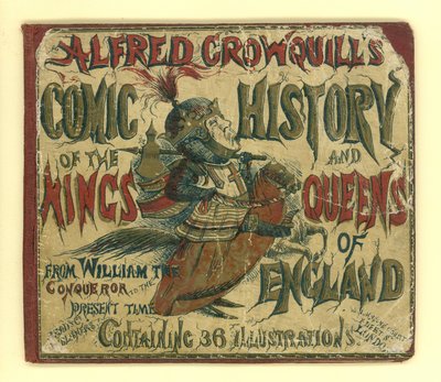 Obálka komiksu Alfred Crowquills Historie anglických králů a královen (akvatinta) od English School