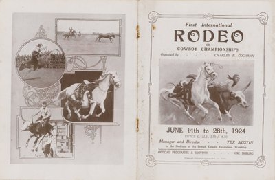 Obálka programu pro první mezinárodní Rodeo od English School