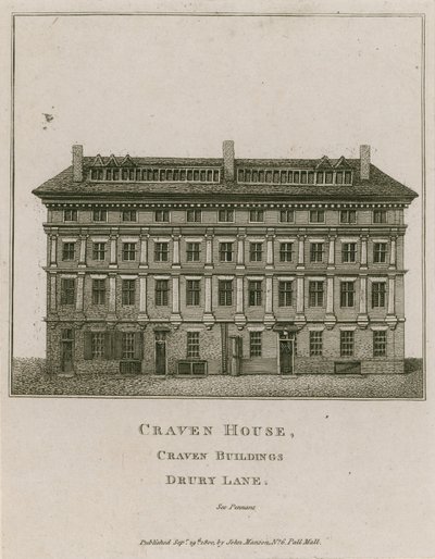 Craven House, Craven Buildings, Drury Lane, Londýn od English School