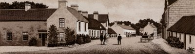 Crawfordsburn, Village and Inn (litho) od English School