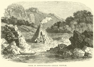 Creek v Newfoundland, indický Wigwam od English School