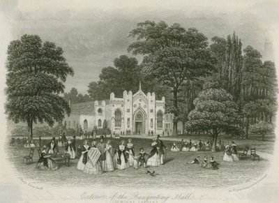 Cremorne Gardens, Londýn: exteriér hodovní síně od English School