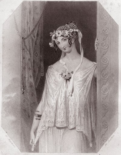 Cressida (Troilus a Cressida) (Troilus a Cressida) - v "" Shakespearově ženské galerii, sbírka čtyřiceti pěti vážných portrétů raných londýnských umělců, obohacených o kritické a literární poznámky"""" kolem roku 1838 - z "" Gallery of ženy ze S od English School