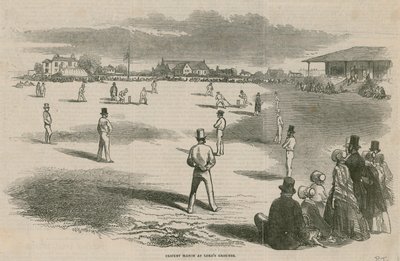 Kriketový zápas v Lords Grounds od English School