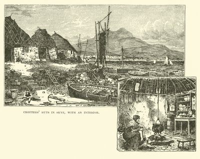 Crofters chýše v Skye, s interiérem od English School