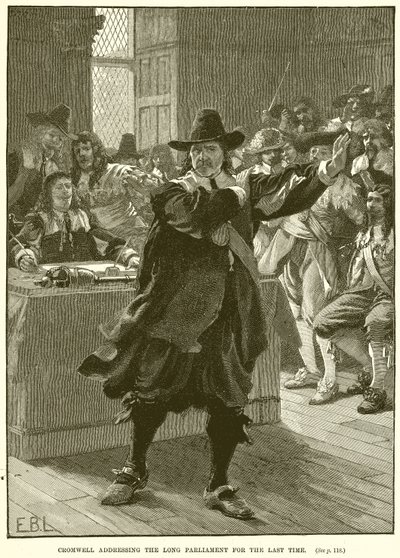 Cromwell naposledy promluvil k Long Parliament od English School
