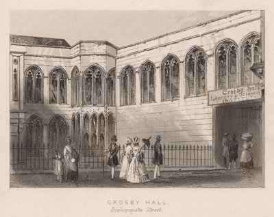 Crosby Hall, Bishopsgate Street, Londýn od English School