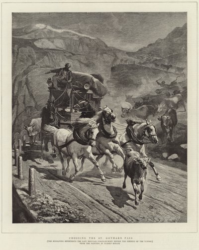 Přejezd přes St Gotthard Pass od English School