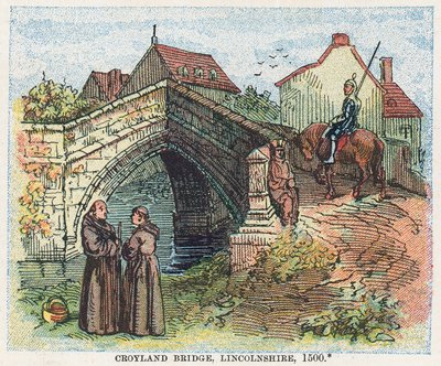 Croyland Bridge, Lincolnshire od English School