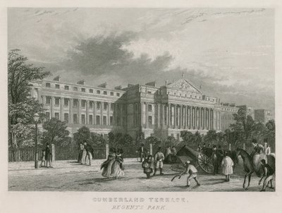 Cumberland Terrace, Regents Park, Londýn od English School
