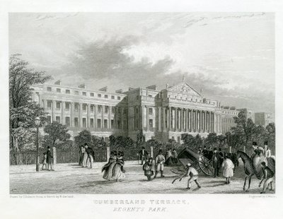 Cumberland Terrace, Regents Park, Londýn od English School
