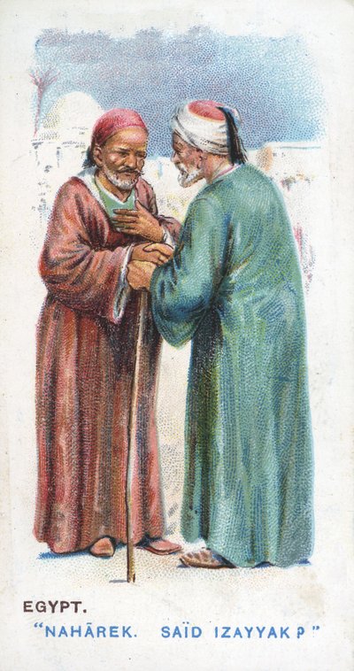Obvyklý pozdrav v Egyptě, 1907 od English School