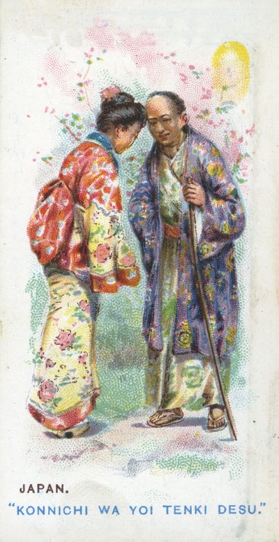 Obvyklý pozdrav v Japonsku, 1907 od English School