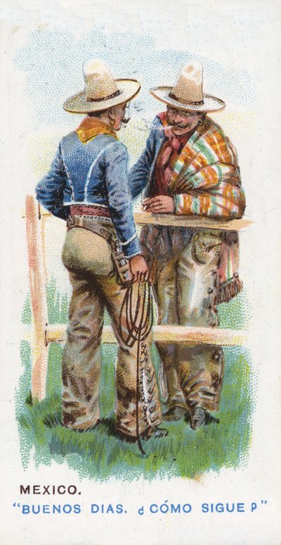Obvyklý pozdrav v Mexiku, 1907 od English School