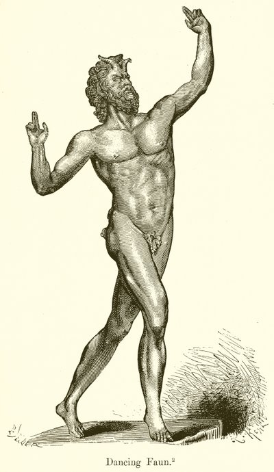 Tančící faun od English School