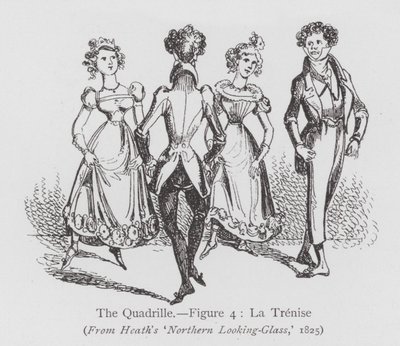 Tanec: The Quadrille, Obrázek 4, La Trenise (litho) od English School
