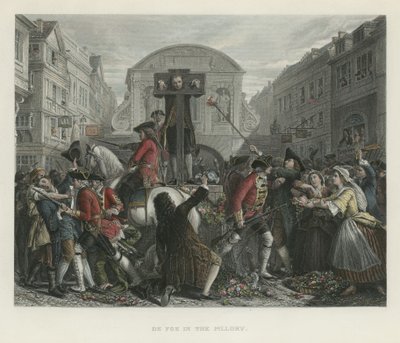 Daniel Defoe na pranýři od English School