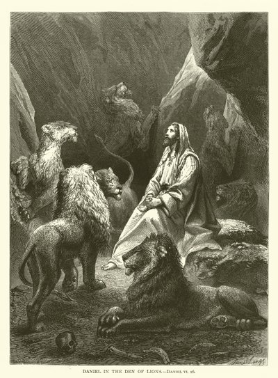 Daniel v doupěti lvů, Daniel, VI, 16 od English School