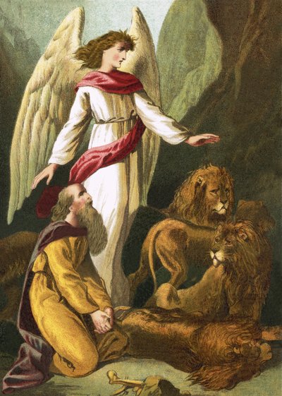 Daniel v jámě lvů od English School