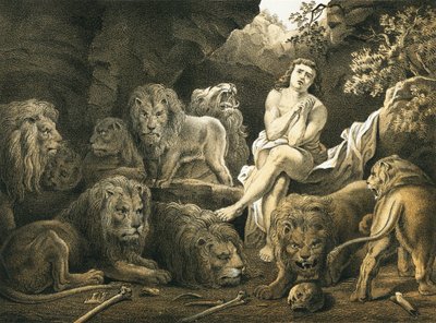 Daniel v jámě lvové od English School