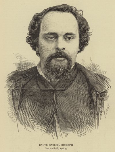 Dante Gabriel Rossetti (rytina) od English School