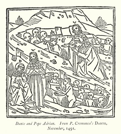 Dante a Pope Adrian, od P Cremonese