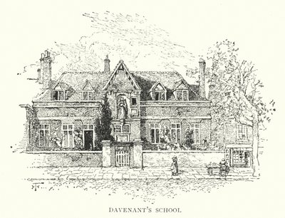 Davenantova škola (rytina) od English School
