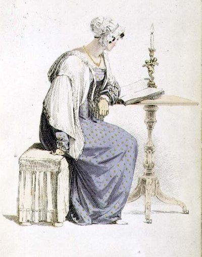 Denní šaty, módní talíř z Ackermann