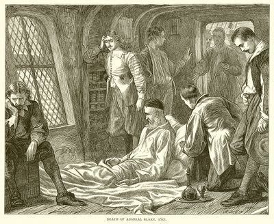 Smrt admirála Blakea, 1657 od English School