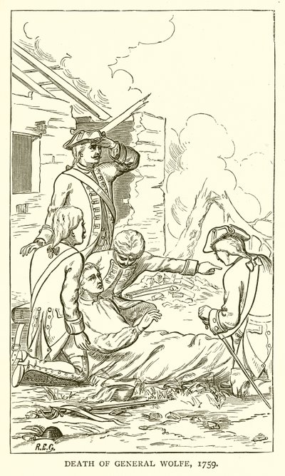 Smrt generála Wolfa, 1759 od English School