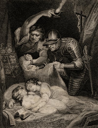 Smrt krále Edwarda V. (1470-83) a jeho bratra Richarda (1472-83) vévody z Yorku od English School