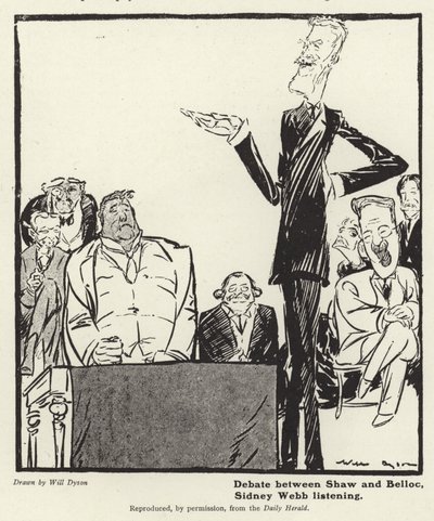 Debata mezi Georgem Bernardem Shawem a Hillaire Belloc od English School