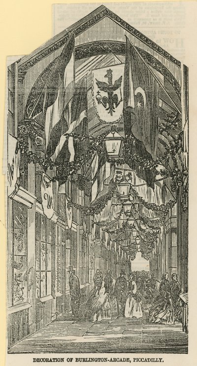 Dekorace Burlington Arcade od English School