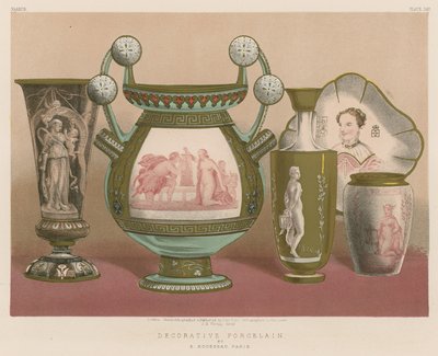Dekorativní porcelán E Rousseau, Paříž od English School