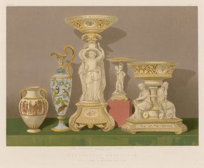 Dekorativní porcelán od Sira J. Duke and Nephews, Burslem od English School