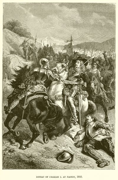 Porážka Karla I. u Naseby, 1645 od English School