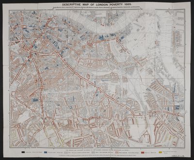 Popisná mapa londýnské chudoby, Charles Booth od English School