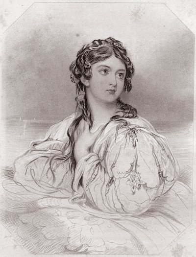 Desdemona, ze hry Othello, "Galerie žen Shakespearových" od English School