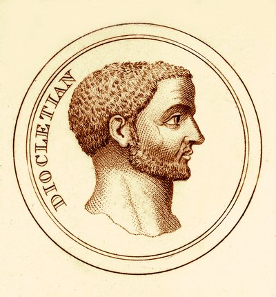 Dicoletian, ilustrace z The Universal Historical Dictionary od George Crabba, publikoval 1825 (digitálně vylepšený obrázek) od English School