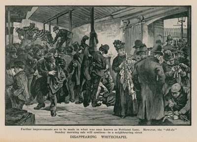 Zmizelý Whitechapel: Další úpravy se chystají na místě, které bylo kdysi známé jako Petticoat Lane. od English School