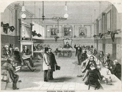Diskusní fórum, Fleet Street, Londýn od English School