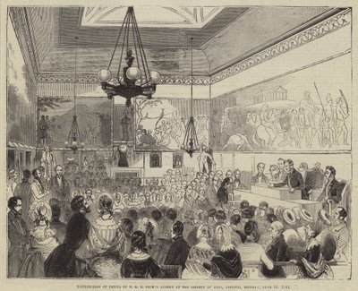 Rozdělení cen HRH prince Alberta v Society of Arts, Adelphi, pondělí 10. června 1844 od English School
