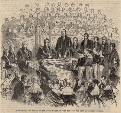Rozdělení cen od primátora chlapcům z City of London School od English School