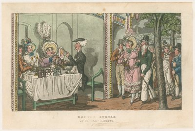 Doctor Syntax ve Vauxhall Gardens od English School